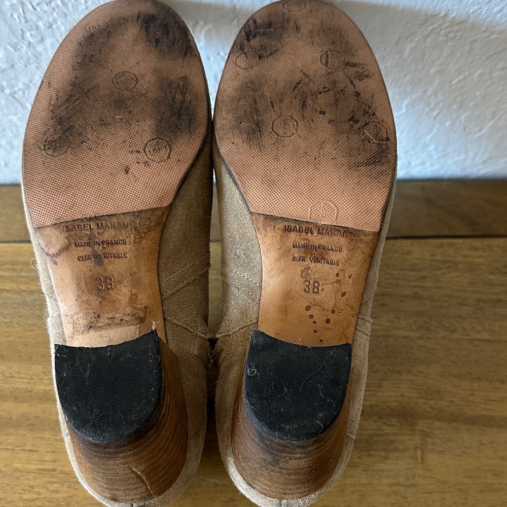 Isabel Marant Tan Suede Ankle Booties - Picture 7 of 11